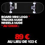 .89 € : mini logo skateboard pack complet