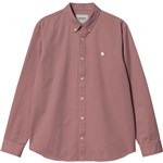 Carhartt WIP shirt woven long sleeves madison (dahlia/white)