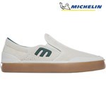 etnies shoes marana xlt slip-on (white/green/gum) barney page