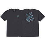 etnies tee shirt mini crank tech (black/blue)