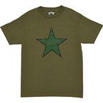 glue tee shirt god star (military green)