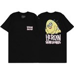 heroin tee shirt mini egg (black)