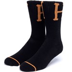 huf socks classic h (black/orange)