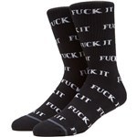 huf socks fuck it (black) fa22
