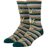 huf socks green buddy stripe (pine)