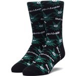 huf socks plantlife green buddies 2 (black)