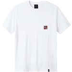 huf tee shirt pocket semitropic (white)