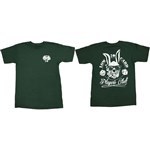 lowcard tee shirt player's club (dark green)