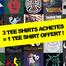 ! promotion : 3 tee shirts achetés = 1 tee shirt offert !