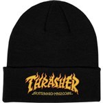 thrasher beanie fire logo (black)