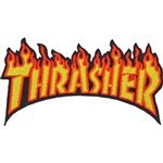 thrasher patch flame logo