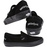 vans shoes motorhead skate slip-on (black/black)