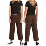 volcom pants girls chino whawhat (dark brown)