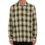 volcom shirt long sleeves flannel skate vitals simon b (green)