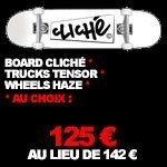 125 € : cliché skateboard pack complet