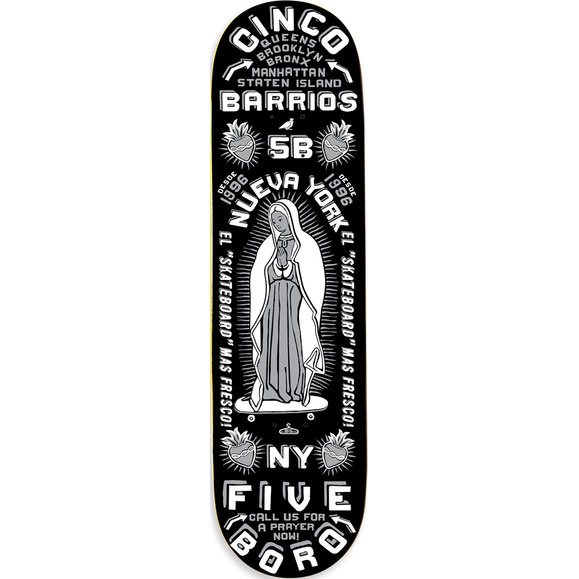 5boro board cinco barrios team (black) 8.25