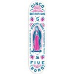 5boro board cinco barrios team (white) 8.5