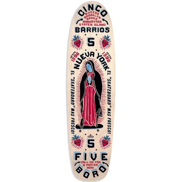 5boro board cruiser cinco barrios team (natural) 7.6
