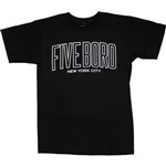 5boro tee shirt academy (black)