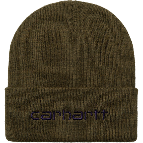 Carhartt WIP beanie script (highland/cassis)