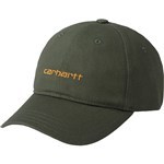 Carhartt WIP cap baseball polo canvas script (boxwood/ochre)