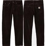 Carhartt WIP pants cord newel (dark umber rinsed)