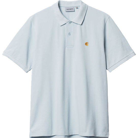 Carhartt WIP polo chase pique (icarus/gold)
