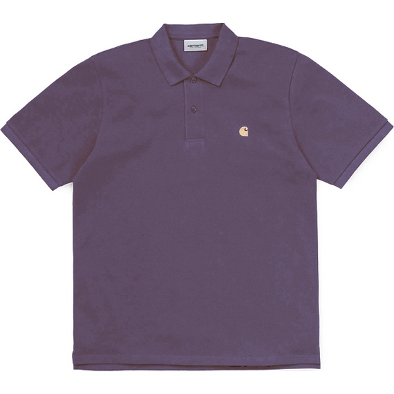 Carhartt WIP polo chase pique (provence/gold)