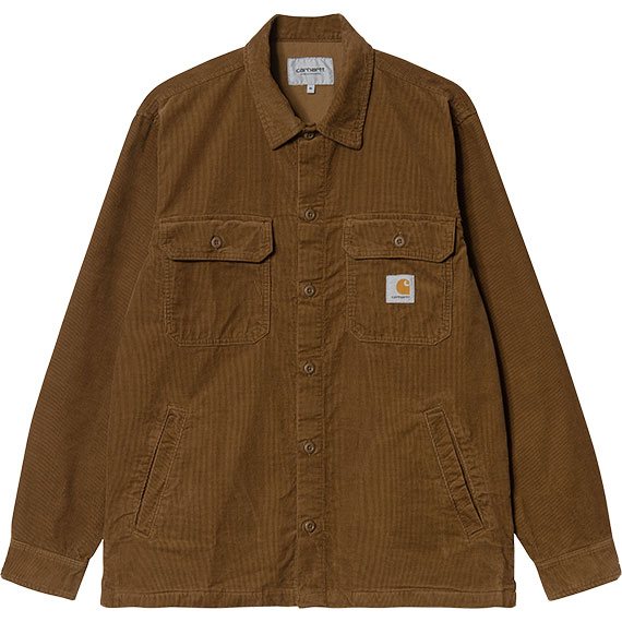 Carhartt WIP shirt jacket cord dixon (hamilton brown rinsed)