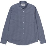 Carhartt WIP shirt woven long sleeves alistair (check blue)