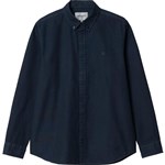 Carhartt WIP shirt woven ls bolton (blue garment dyed)