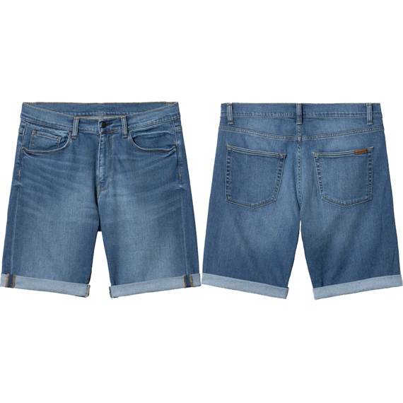 Carhartt WIP short swell (blue mid used wash)