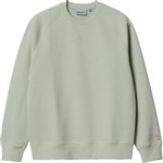 Carhartt WIP sweatshirt crew chase (agave/gold)