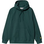 Carhartt WIP sweatshirt hood chase (botanic/gold)
