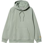 Carhartt WIP sweatshirt hood chase (glassy teal/gold)
