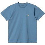 Carhartt WIP tee shirt chase (icy water/gold)