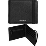 Carhartt WIP wallet coated billfold (black/white)
