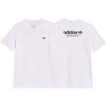 adidas tee shirt 4.0 logo (white/black)