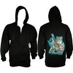 altamont sweatshirt hooded zip stormwalker (black)