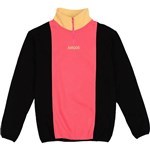 amigos sweatshirt three quarter zip (black/bubble gum/banana)