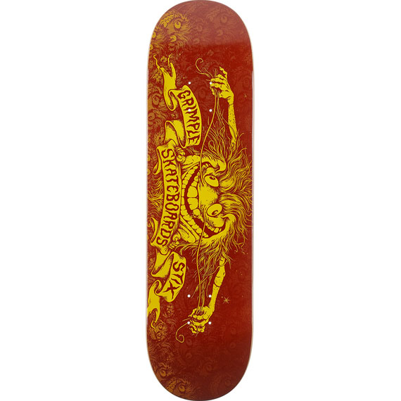 antihero board grimple price point team (burgundy) 8.25