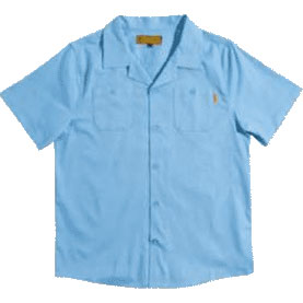 antihero shirt short sleeves hecho por skate (light blue)