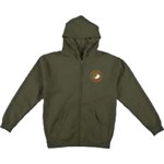 antihero sweatshirt hooded zip eagle round (army)