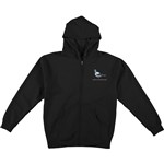 antihero sweatshirt hooded zip lil pigeon (black)