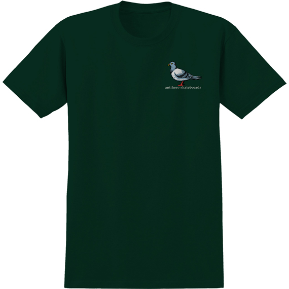 antihero tee shirt lil pigeon (forest)