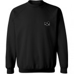 antiz sweatshirt crew owl emb (black)