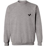 antiz sweatshirt crew owl emb (heather grey)