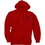 antiz sweatshirt hood thorn (red/black)