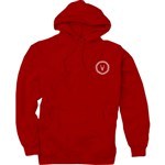 antiz sweatshirt hood thorn (red/white)