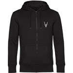 antiz sweatshirt hooded zip v logo (black)